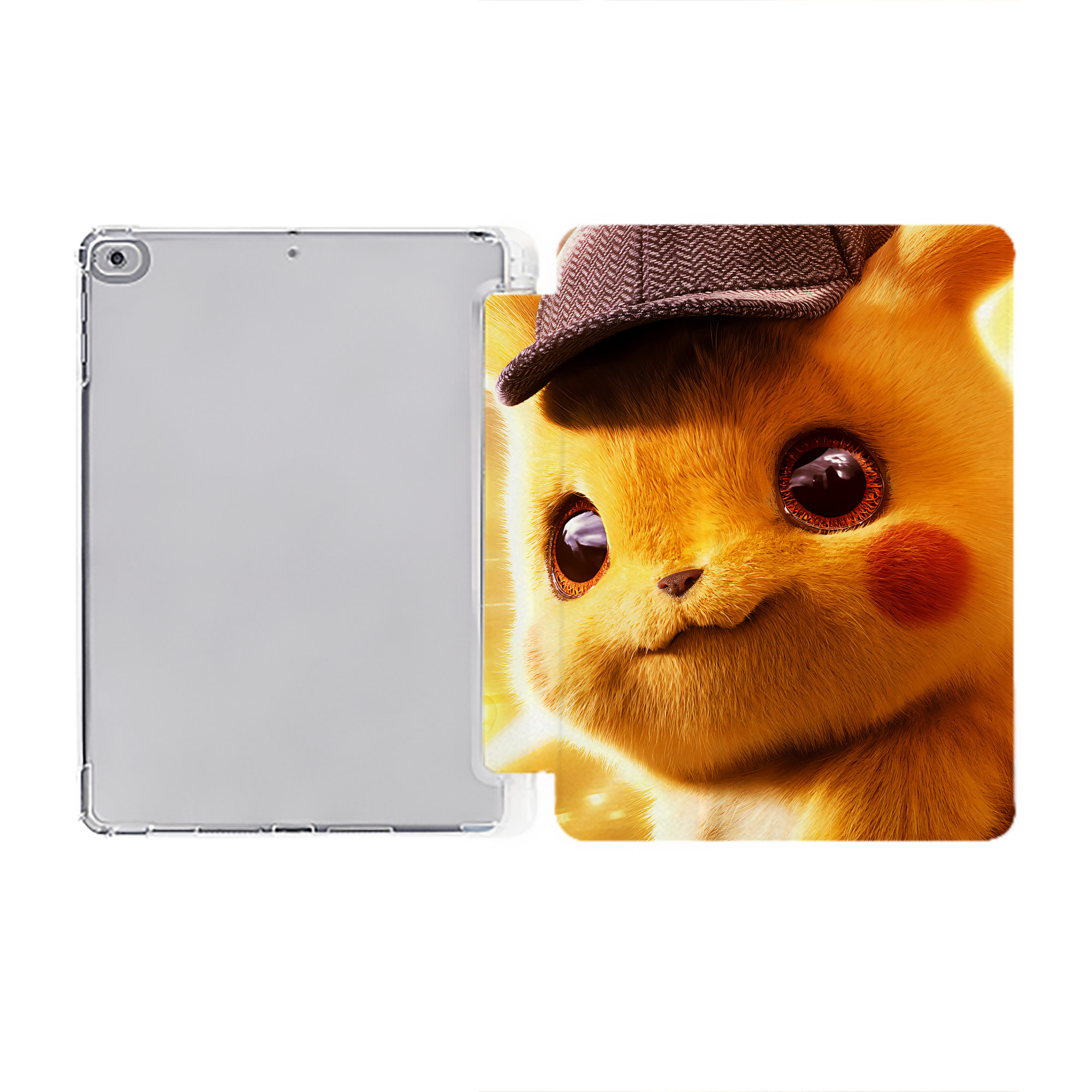 （画像用） ポケットモンスター Pokémon IPad ケース ペン収納付き 三つ折りスタンド PUレザー×シリコン 対応機種9.5/10.5/10.9インチ